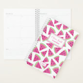 Gepersonaliseerd watermeloenpatroon planner (Display)