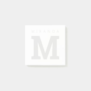 Gepersonaliseerd watermerk monogram Post-it® notes