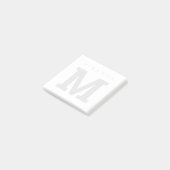 Gepersonaliseerd watermerk monogram Post-it® notes (Schuin)