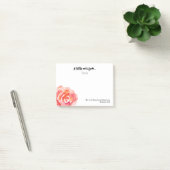 Gepersonaliseerd | Waterverf Roos Scripting Post-i Post-it® Notes (Kantoor)