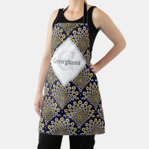 Gepersonaliseerd We kijken naar u Navy & Gold Deco