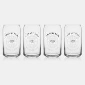 GEPERSONALISEERD WEBADRES BEDRIJF LOGO BLIKVORM GLAS (Voorkant)