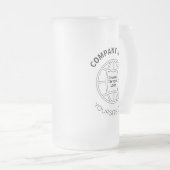 GEPERSONALISEERD WEBADRES BEDRIJF LOGO MATGLAS BIERPUL (Voorkant rechts)