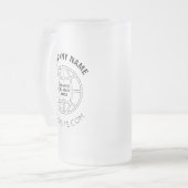 GEPERSONALISEERD WEBADRES BEDRIJF LOGO MATGLAS BIERPUL (Voorkant links)