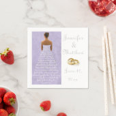 Gepersonaliseerd weddenschappen servet (Insitu)