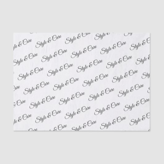 Gepersonaliseerd weefselpapier met naampatroon afd tissuepapier (Voorkant)