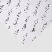 Gepersonaliseerd weefselpapier met naampatroon afd tissuepapier (Detail)