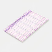 Gepersonaliseerd Weekse Planner Post-it Opmerkinge Post-it® Notes (Schuin)
