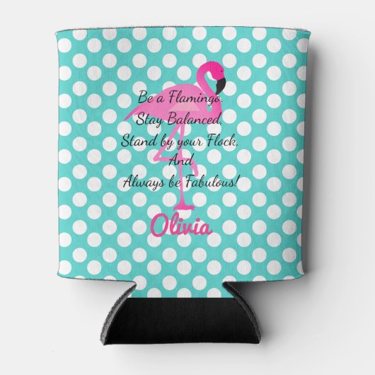 Gepersonaliseerd Wees een Flamingo Koelbox Blikjeskoeler (Voorkant)