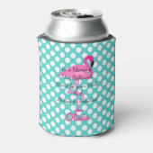 Gepersonaliseerd Wees een Flamingo Koelbox Blikjeskoeler (Blikje Achterkant)