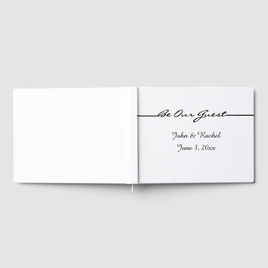 Gepersonaliseerd "Wees onze gast" gastenboek (Volledig)