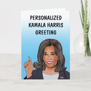 Gepersonaliseerd Wenskaart Kamala Harris Kaart
