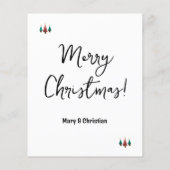 Gepersonaliseerd Wenskaart kerstbomen (Achterkant)