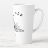 Gepersonaliseerd werk zoals je dromen hangen ervan latte mok (Rechts)