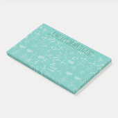 Gepersonaliseerd wetenschapspictogram post-it® notes (Schuin)