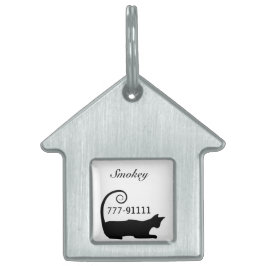 Gepersonaliseerd whimsical Cat Label Huisdieren Naamplaatje
