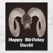 Gepersonaliseerd Wijn Etiket (Enkel label)