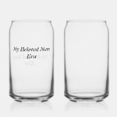 Gepersonaliseerd wijnglazen voor Moederdag Blikvorm Glas (Achterkant)