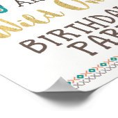 Gepersonaliseerd Wild One Welcome Party Poster (Hoek)