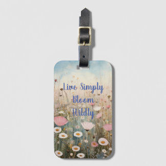 Gepersonaliseerd Wildflower Bagagelabel