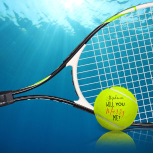Gepersonaliseerd Will You Marry Me Huwelijksaanzoe Tennisballen