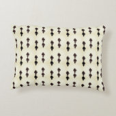 Gepersonaliseerd wit eikenblad patroon accent kussen (Achterkant)