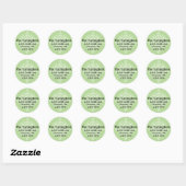 Gepersonaliseerd Wit Snowflake Return-adres Ronde Sticker (Vel)