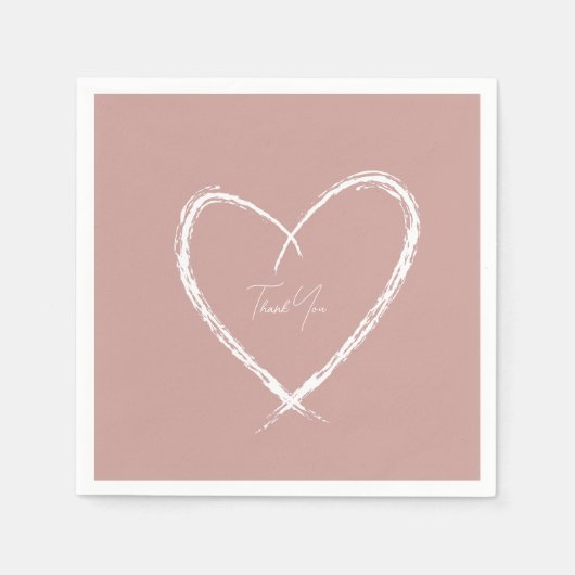 Gepersonaliseerd wit Vrijgezellenfeest Rosed Gold Servet (Voorkant)