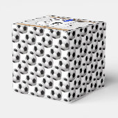 Gepersonaliseerd wit zwart Football Soccer Jersey Bedankdoosjes (Achterkant)