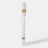 Gepersonaliseerd wit zwart Football Soccer Jersey Case-Mate iPhone Case (Achterkant / Rechts)