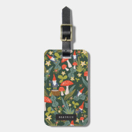 Gepersonaliseerd | Woodland Gnomes Bagagelabel
