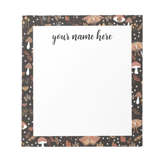 Gepersonaliseerd Woodland Notitieblok (Voorkant)