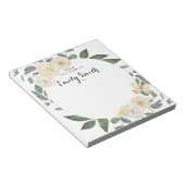 Gepersonaliseerd Woodland Wreath Notitieblok (Schuin)