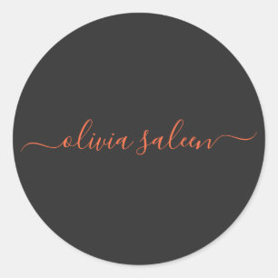 Gepersonaliseerd Wortel en Nero gepersonaliseerd Ronde Sticker