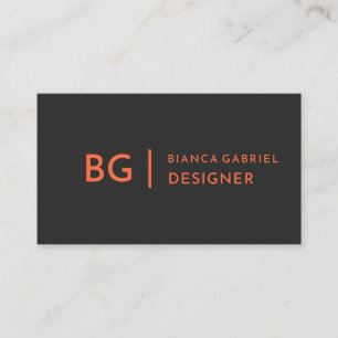 Gepersonaliseerd Wortel en Nero Monogram Visitekaartje