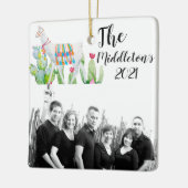 Gepersonaliseerd XMAS Ornament Boho Llama Bohemian (Links)