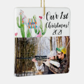 Gepersonaliseerd XMAS Ornament Boho Llama Bohemian (Rechts)