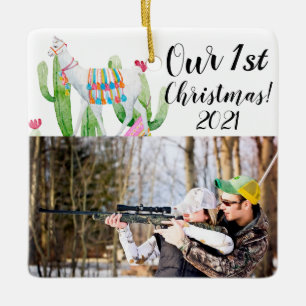 Gepersonaliseerd XMAS Ornament Boho Llama Bohemian