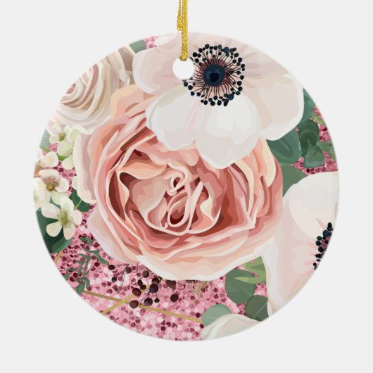 Gepersonaliseerd XMAS Ornament Geometric Garden Ro (Achterkant)