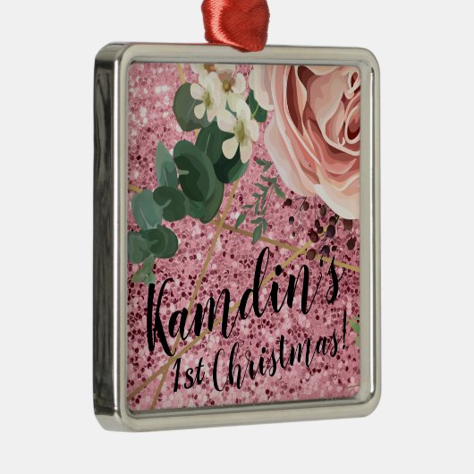 Gepersonaliseerd XMAS Ornament Geometric Garden Ro (Rechts)