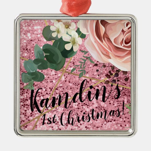 Gepersonaliseerd XMAS Ornament Geometric Garden Ro (Voorkant)