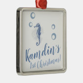 Gepersonaliseerd XMAS Ornament Seahorse Ocean Beac (Rechts)