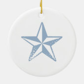 Gepersonaliseerd XMAS Ornament Seahorse Ocean Beac (Achterkant)