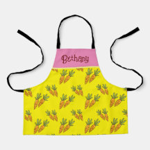 Gepersonaliseerd Yellow carrot patroon kinderen