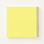 Gepersonaliseerd Yellow Gratitude Journal Notitieboek (Achterkant)