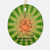Gepersonaliseerd Yoga Pose Ornament (Links)