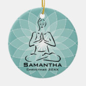Gepersonaliseerd Yoga Pose Ornament (Voorkant)