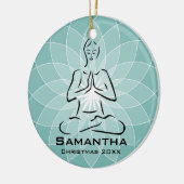 Gepersonaliseerd Yoga Pose Ornament (Links)