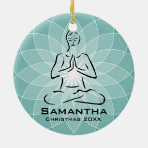 Gepersonaliseerd Yoga Pose Ornament