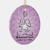 Gepersonaliseerd Yoga Pose Ornament (Rechts)